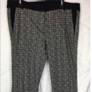 Lane Bryant black & white dress pants